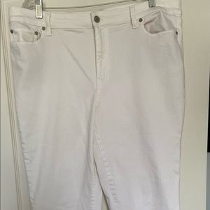 Talbots White 16L Girlfriend jeans
